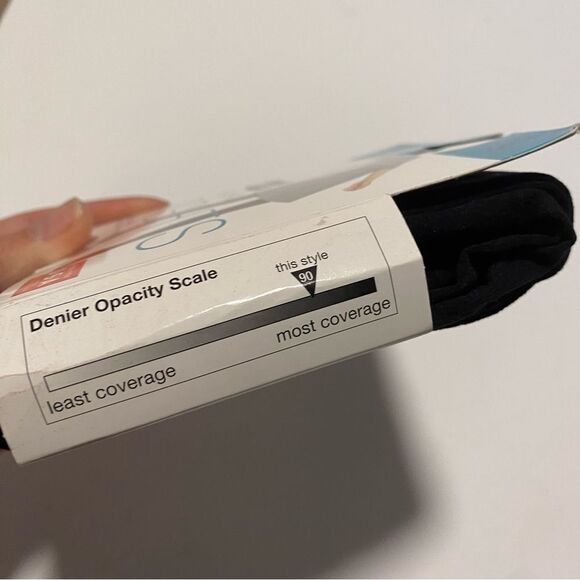 No Nonsense Super Opaque Tights control top -size small - Picture 3 of 6